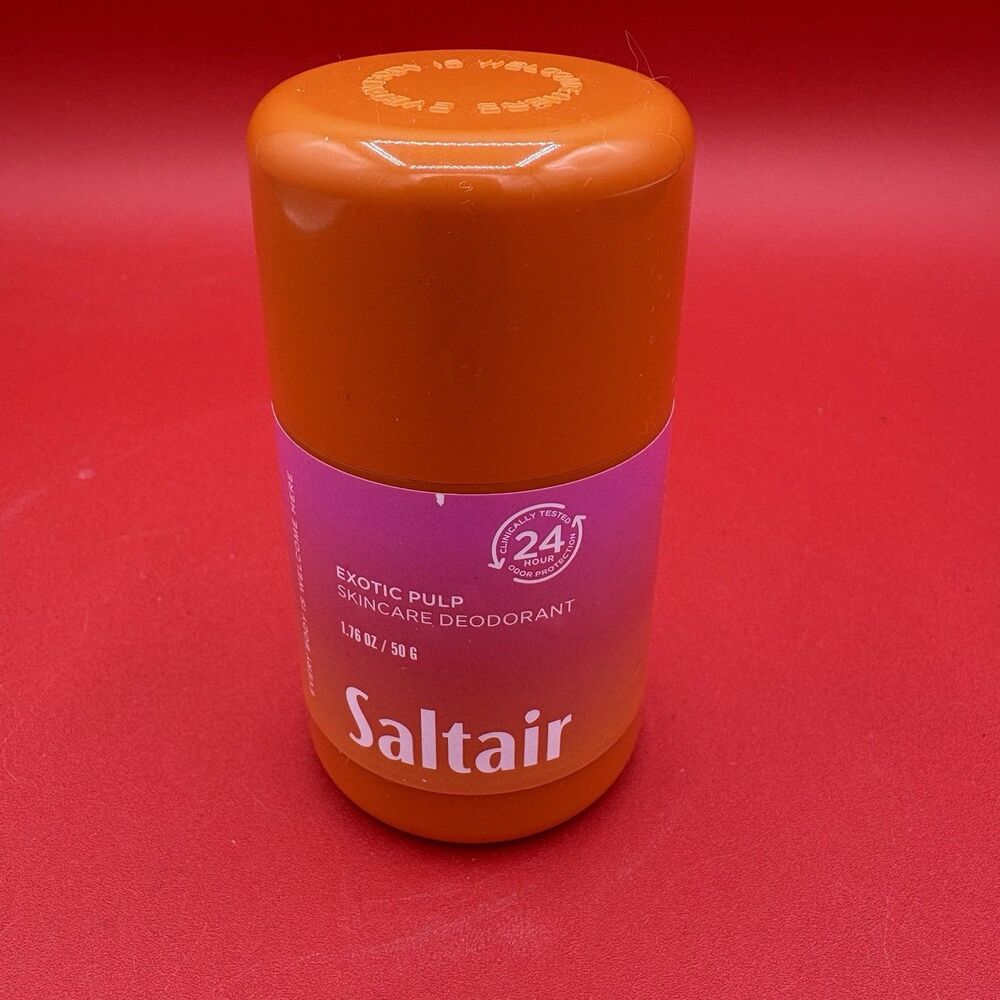 New/Sealed Saltair Exotic Pulp Skincare Deodorant 24 hr Stick 1.76oz. Vegan USA